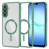 Husa Samsung Galaxy A17 5G Asteroid GSM Luxury Crystal MagSafe Verde Deschis Transparenta