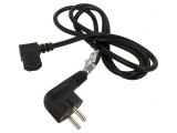 Cablu Schuko Negru 1.5m 3x0.75mm2 10A 250V, Akyga