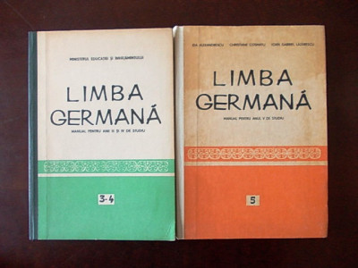 Limba germana, manual, LIDIA GEORGETA EREMIA, doua volume, r2d foto