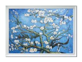 Cumpara ieftin Tablou inramat celebru pictat manual, Ramuri de migdal, 110x80cm ulei pe panza, reproducere Vincent van Gogh