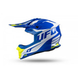 MBS Casca motocross/enduro Ufo Intrepid, alb/albastru/galben neon, marimea XS, Cod Produs: HE157XS