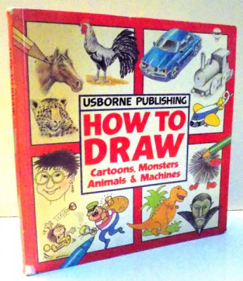 HOW TO DRAW CARTOONS, MONSTERS ANIMALS &amp;amp; MACHINES by JUDY TATCHELL , 1988 foto