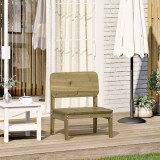 Gossi scaune de gradina, 60x52,5x72 cm, lemn de pin impregnat