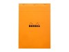 Blocnotes A4, capsat, 80 file, N?18, Rhodia Basic, orange