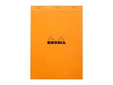 Blocnotes A4, capsat, 80 file, N?18, Rhodia Basic, orange