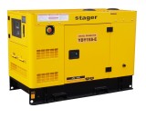 Generator insonorizat Stager YDY15S-E, 15kVA, 57A, 1500rpm, monofazat, diesel