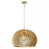 PENDUL TAVAN DIN LEMN E27 MAX 60W D45 X 28CM, V-TAC