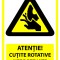 Indicator de securitate cutite rotative neprotejate