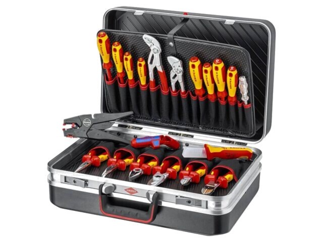 Kit electrician KNIPEX 20 bucăți &icirc;n valijoară