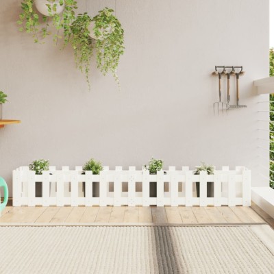 vidaXL Pat &amp;icirc;nălțat grădină design gard 200x30x30 cm lemn impregnat pin 832503 foto