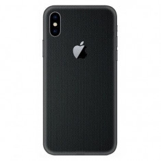 Set Folii Skin Acoperire 360 Compatibile cu Apple iPhone XS Max (Set 2) - ApcGsm Wraps Matrix Black