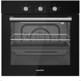Cuptor incorporabil electric, 5 functii, 3 butoane, timer mecanic, 56L, sticla dubla, ventilator de racire, negru
