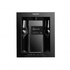 Arpad Premium Palincă de Gutui Catifea 500ml 40% + cutie de cadou cu 2 pahare foto