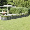 VidaXL Strat &icirc;nălțat grădină gri 512x80x36cm oțel vopsit electrostatic