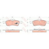 Placute frana TRW GDB1561, Spate