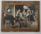 SCENA DIN PIESA &#039; RINOCERII &#039; de E. IONESCO CU : ION LUCIAN , RADU BELIGAN , IARINA DAMIAN .., FOTOGRAFIE , ANII &#039;70