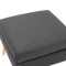 Taburet, gri inchis, material textil - 3