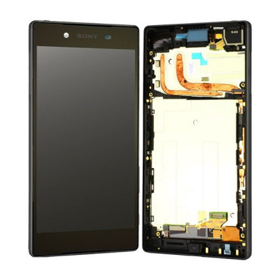 Ansamblu display touchscreen rama Sony Xperia Z5 Dual negru foto