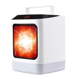 Mini incalzitor portabil flippy, afisaj digital, sincronizare inteligenta, lumina de noapte colorata
