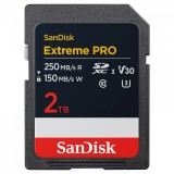 Card Memorie SDXC SanDisk Extreme Pro, 2TB, Clasa 10 / UHS-1 U3 SDSDXXD-2T00-GN4IN