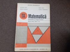 MATEMATICA GEOMETRIE SI TRIGONOMETRIE Manual pentru clasa a IX-a - Augustin Cota