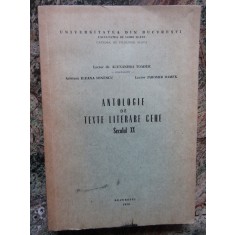 ANTOLOGIE DE TEXTE LITERARE CEHE (SEC XX )
