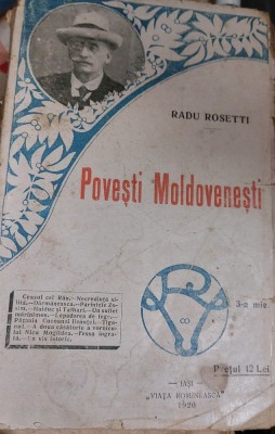 POVESTI MOLDOVENESTI Radu Rosetti 1920 PRINCEPS !!! foto