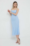 Bardot rochie maxi, mulata