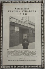 CALENDARUL CANDELA STRABUNA 1978 / EDITAT DE PROTOPOP MIHAI IANCU / DETROIT / MICHIGAN