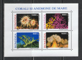 Romania 2002 - #1577A Corali si Anemone M/S 1v MNH, Nestampilat