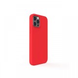 Husa iPhone 12 / 12 Pro Lemontti Liquid Silicon Red