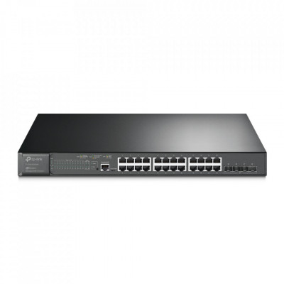 Switch cu management L2 TP-Link, 24 Porturi Gigabit, 4 x SFP+ Gigabit foto