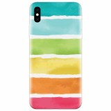 Husa silicon pentru Apple Iphone XS, Watercolors
