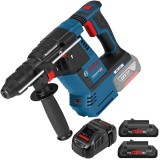 Bosch GBH 18V-26 + 1600A016GF- Rotopercutor SDS-Plus 2.6 J + Set 2 acumulatori si incarcator Li-Ion 18 V 4 Ah