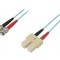 Patch cord fibră SC/UPC-ST/UPC 2m albastru