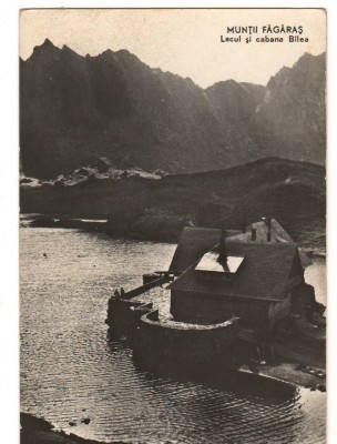 CPI B14218 CARTE POSTALA - MUNTII FAGARAS. LACUL SI CABANA BALEA, RPR foto