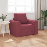 Canapea Pat 2-in-1 Bordo 98x71x83 cm Țesătură