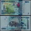 Uganda 2000 Shillings 2021 P-50 UNC Bancnota Necirculata Colectie Numismatica Africa