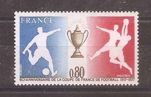 Franta 1977 - 60 de ani de Cupa Franței la fotbal, MNH