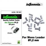 Bride aluminiu somn inSomnia Alu Sleeve &Oslash;1.2 x 10mm, 20 buc/set, pentru somn