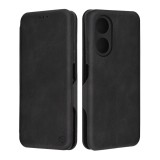 Husa tip carte pentru oppo a58 4g, techsuit, inchidere magnetica, black