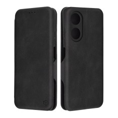 Husa tip carte pentru oppo a58 4g, techsuit, inchidere magnetica, black foto