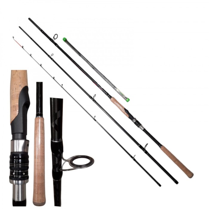 Lanseta feeder FisherMAN Pink, 3 metri, 3 segmente, Carbon