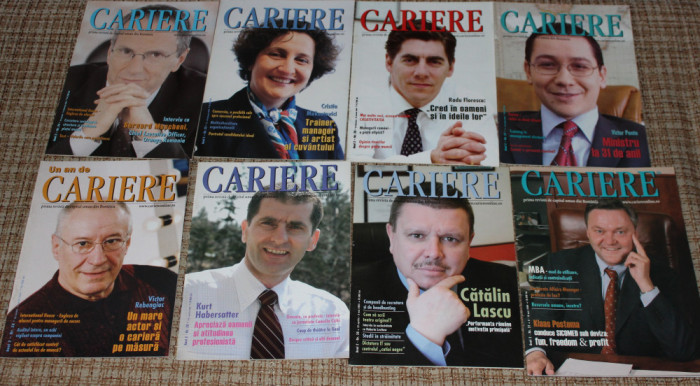Revista Cariere - prima revista de capital uman din Romania diverse numere