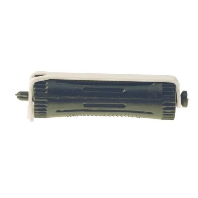 Set 12 bucati bigudiuri din plastic cu elastic pentru permanent NEGRE 60 mm x grosime 19 mm foto