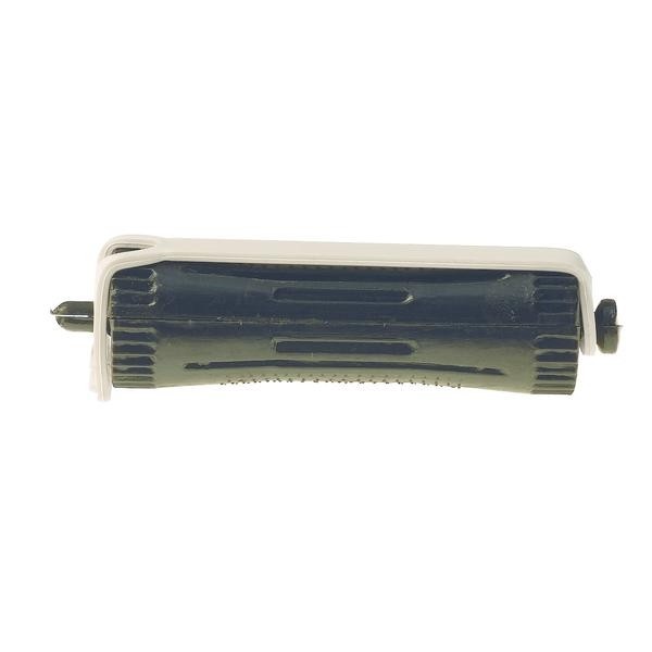 Set 12 bucati bigudiuri din plastic cu elastic pentru permanent NEGRE 60 mm x grosime 19 mm