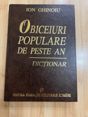 ION GHINOIU - OBICEIURI POPULARE DE PESTE AN - 1997 foto