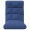 Scaun de podea pliabil, albastru, material textil - 3