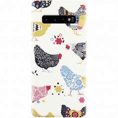 Husa silicon pentru Samsung Galaxy S10 Plus, Chickens