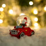 Glob de zapada - Mos Craciun cu masina - 8,5 x 5,6 x 7 cm Best CarHome, Familly Christmas